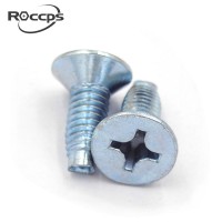 Carbon steel flat head self tapping screws