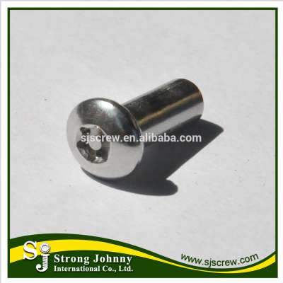 Thro hole non threaded screw with serrated under head