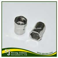 Passivated internal thread hex blind rivet nut