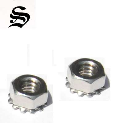 Tight fastening keps lock nut with tooth lock washer