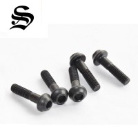 High tensile steel 10.9 black oxide hex socket button head  screw bolt