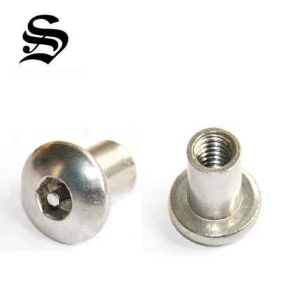 Carbon Steel/stainless steel socket round head security barrel nut